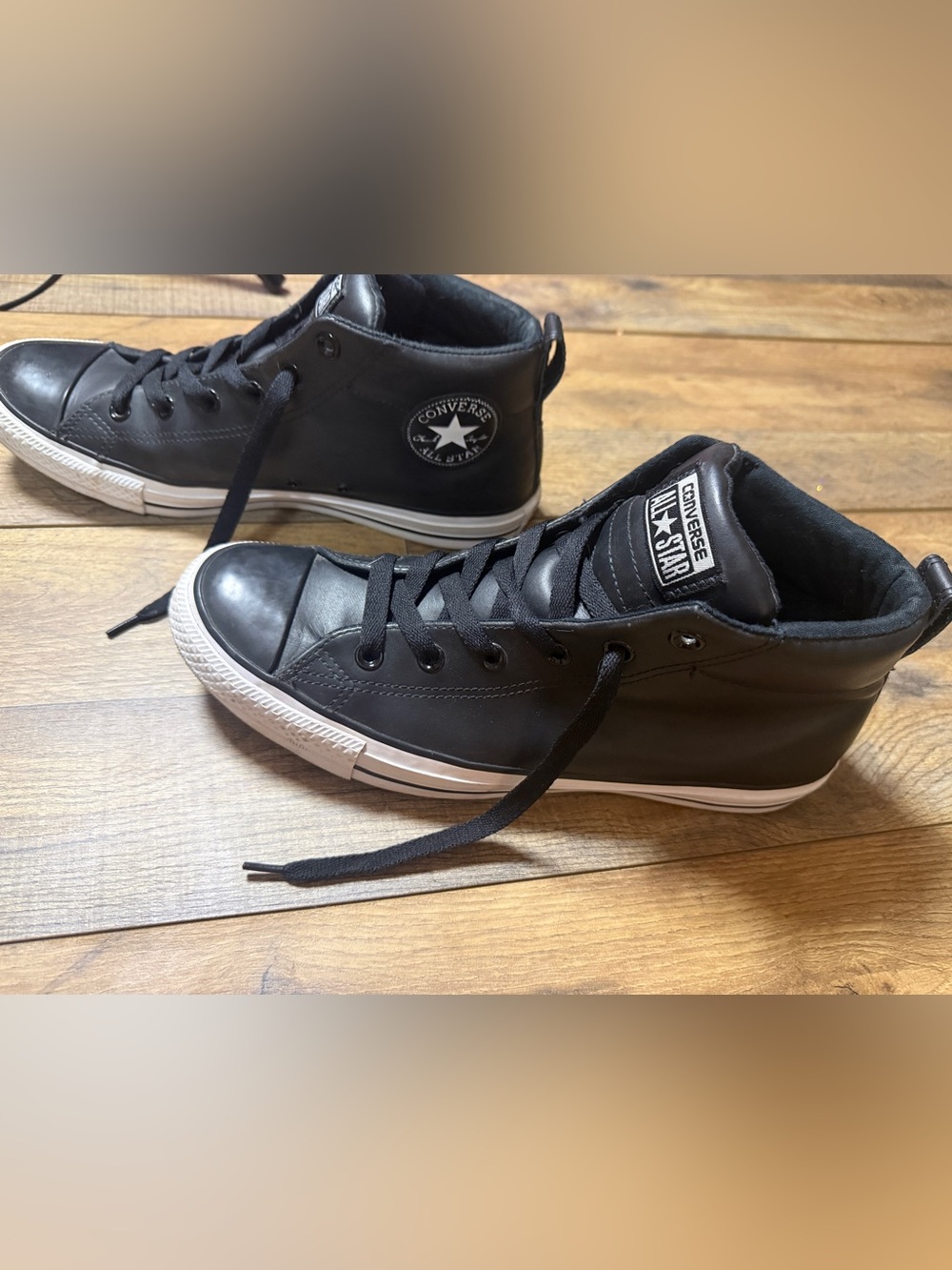 Converse Chuck Taylor All Star City Sneaker Leather Mid/High Top Black Men’s 9 - Picture 5 of 13